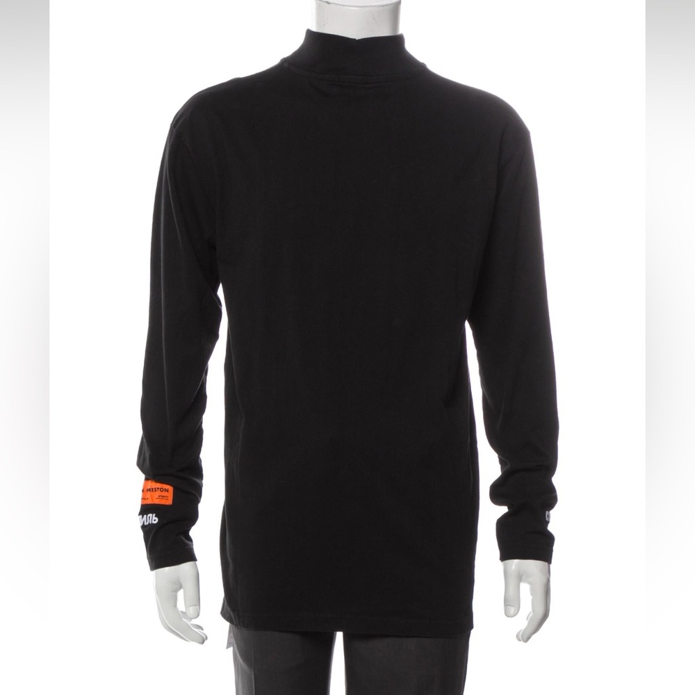 Black Long Sleeve Turtleneck Shirt